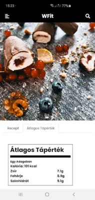 WFit Egészséges, Diétás Ételek android App screenshot 0