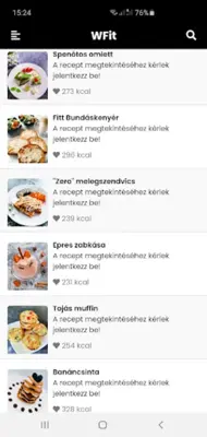 WFit Egészséges, Diétás Ételek android App screenshot 3